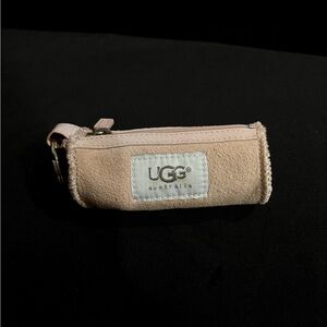 UGG Beige Mini Keychain Pouch